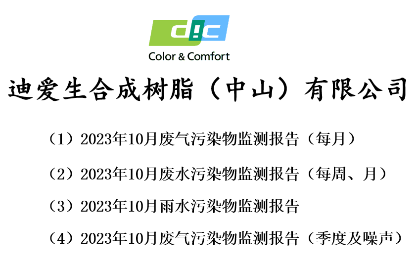 2023年10月份废气、废水、雨水监测报告公告